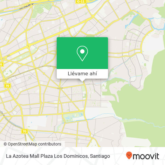 Mapa de La Azotea Mall Plaza Los Domínicos