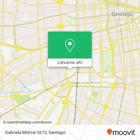 Mapa de Gabriela Mistral 3672
