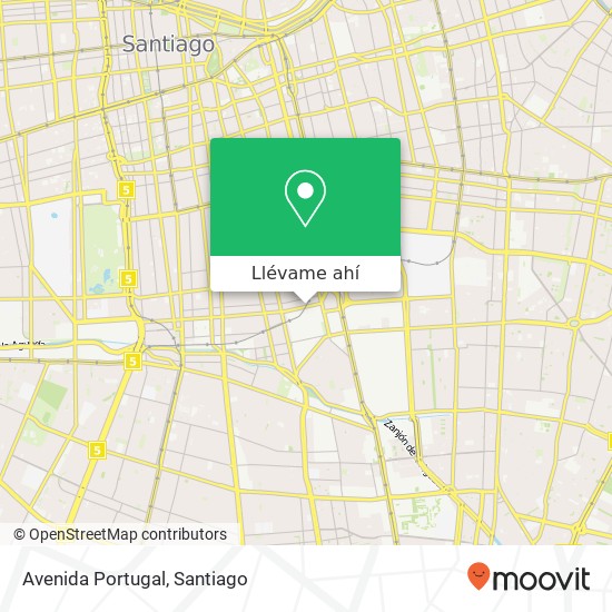 Mapa de Avenida Portugal