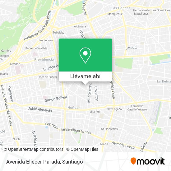 Mapa de Avenida Eliécer Parada