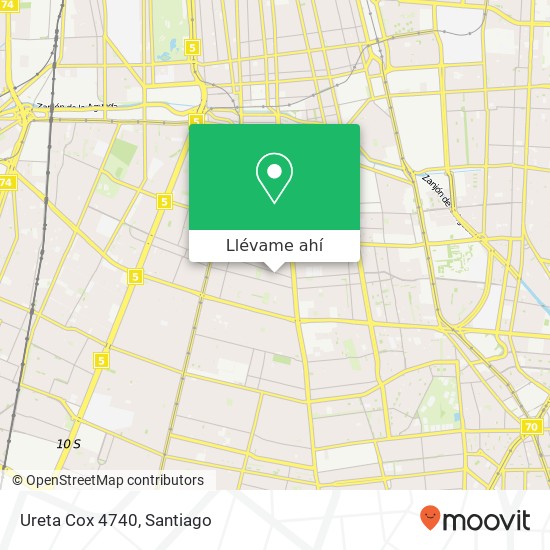 Mapa de Ureta Cox 4740