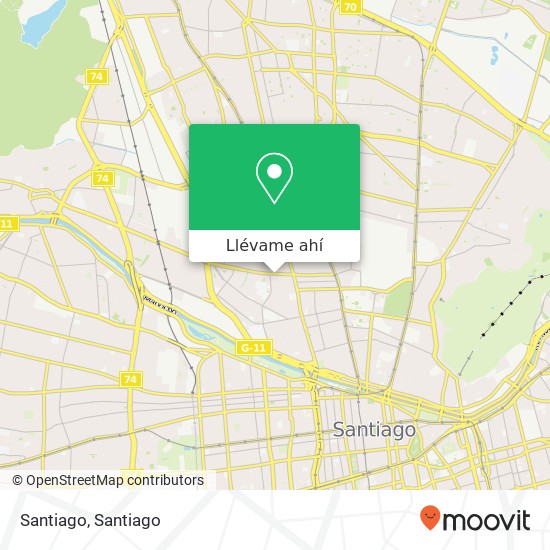Mapa de Santiago