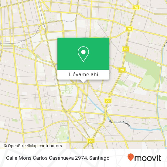 Mapa de Calle Mons Carlos Casanueva 2974