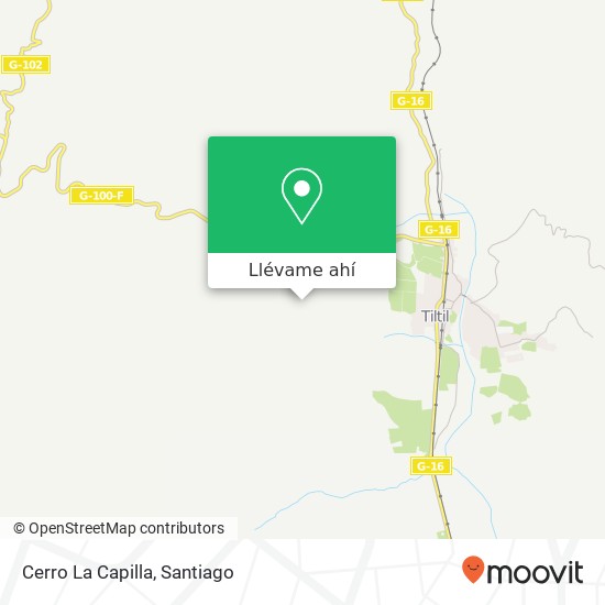 Mapa de Cerro La Capilla