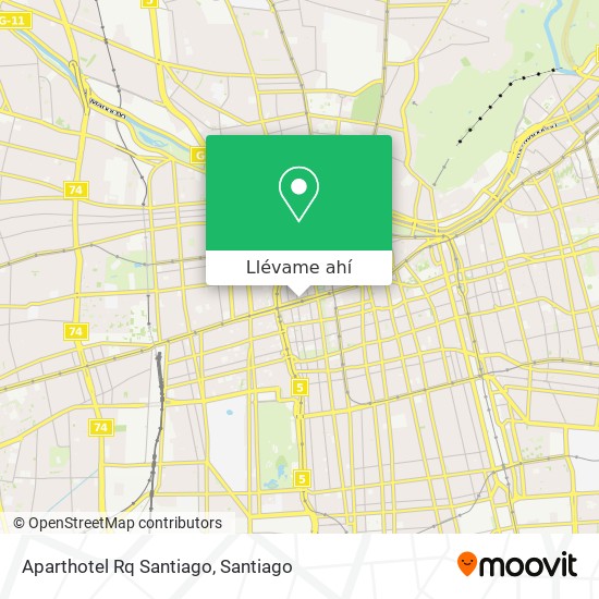 Mapa de Aparthotel Rq Santiago