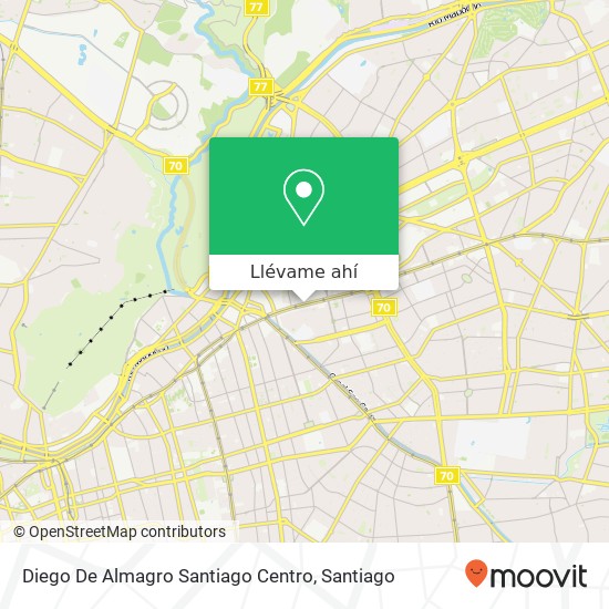Mapa de Diego De Almagro Santiago Centro