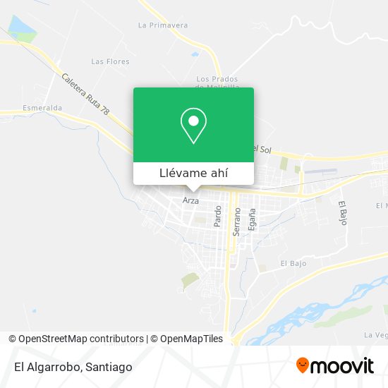 Mapa de El Algarrobo