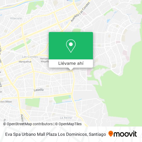 Mapa de Eva Spa Urbano Mall Plaza Los Dominicos