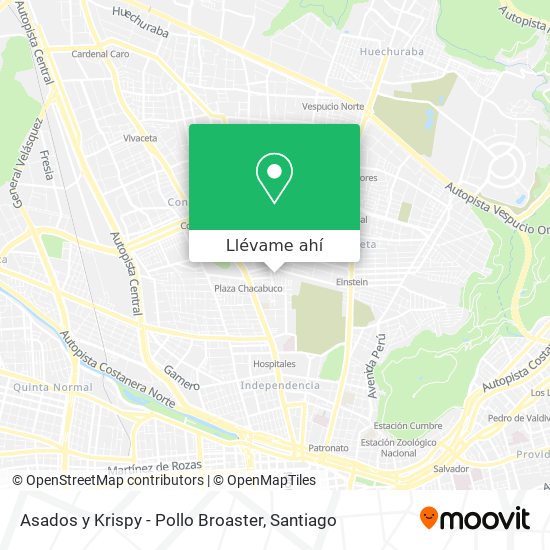 Mapa de Asados y Krispy - Pollo Broaster