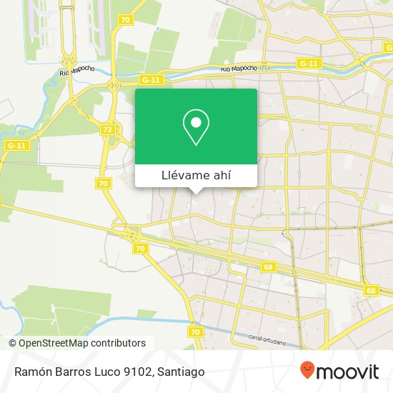 Mapa de Ramón Barros Luco 9102