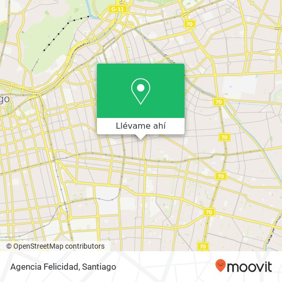 Mapa de Agencia Felicidad