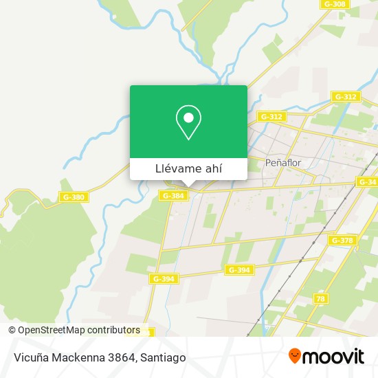 Mapa de Vicuña Mackenna 3864