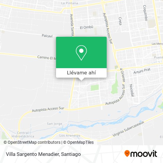 Mapa de Villa Sargento Menadier