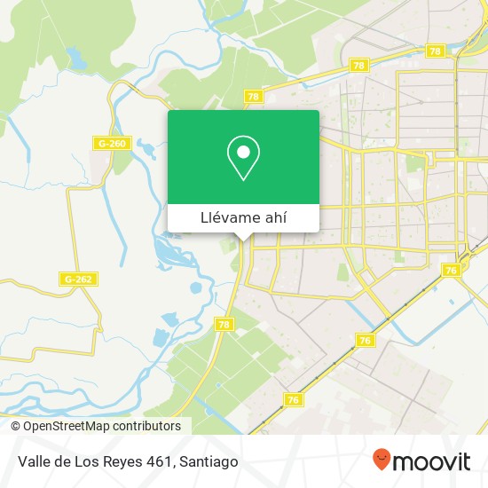 Mapa de Valle de Los Reyes 461