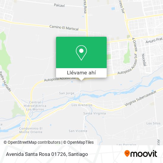 Mapa de Avenida Santa Rosa 01726