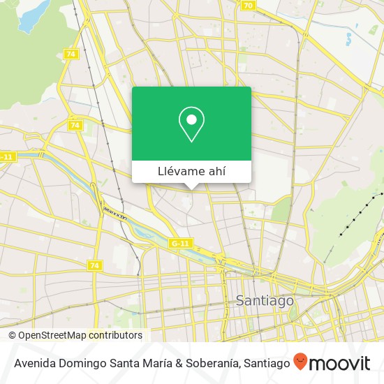 Mapa de Avenida Domingo Santa María & Soberanía