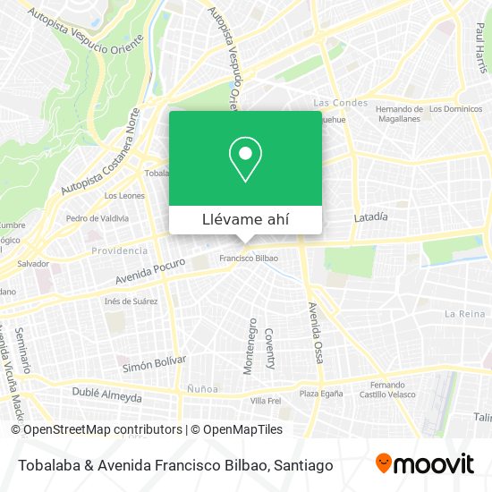 Mapa de Tobalaba & Avenida Francisco Bilbao