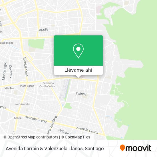 Mapa de Avenida Larrain & Valenzuela Llanos