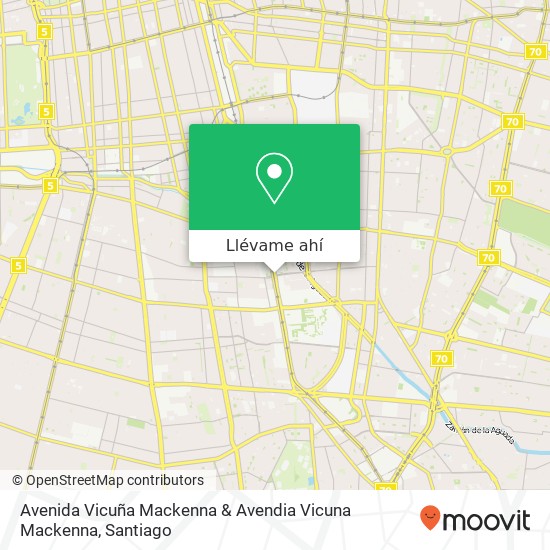 Mapa de Avenida Vicuña Mackenna & Avendia Vicuna Mackenna