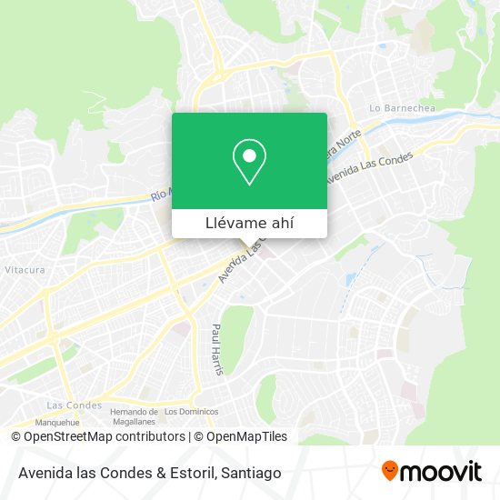 Mapa de Avenida las Condes & Estoril