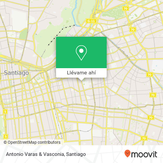 Mapa de Antonio Varas & Vasconia