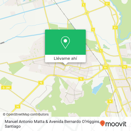 Mapa de Manuel Antonio Matta & Avenida Bernardo O'Higgins