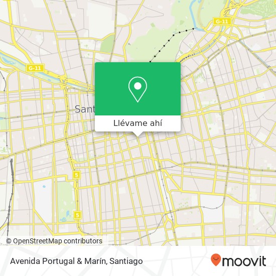 Mapa de Avenida Portugal & Marín