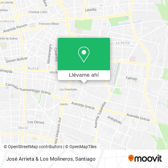 Mapa de José Arrieta & Los Molineros
