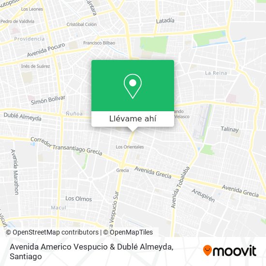 Mapa de Avenida Americo Vespucio & Dublé Almeyda