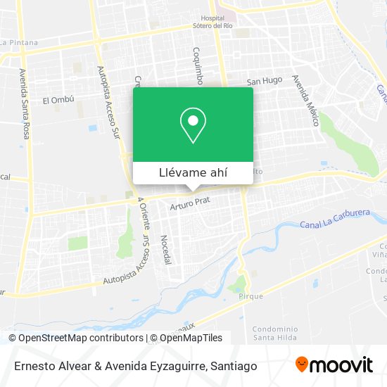 Mapa de Ernesto Alvear & Avenida Eyzaguirre