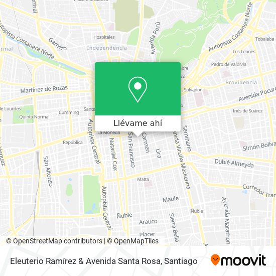Mapa de Eleuterio Ramírez & Avenida Santa Rosa