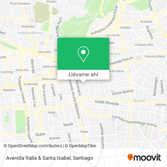 Mapa de Avenida Italia & Santa Isabel