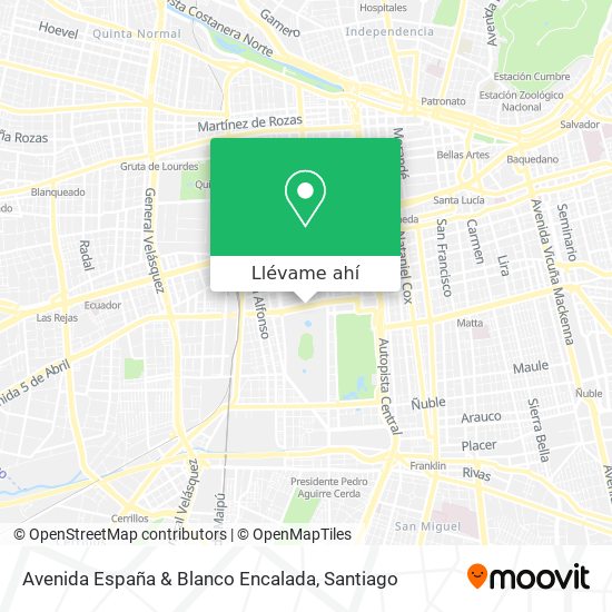 Mapa de Avenida España & Blanco Encalada