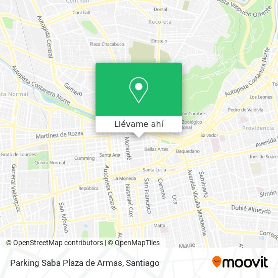 Mapa de Parking Saba Plaza de Armas
