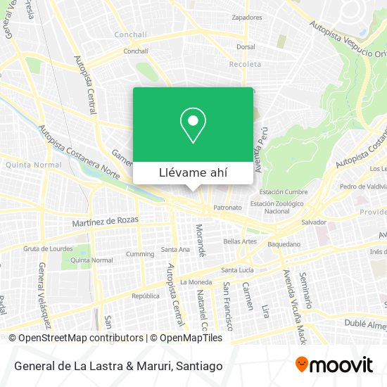 Mapa de General de La Lastra & Maruri