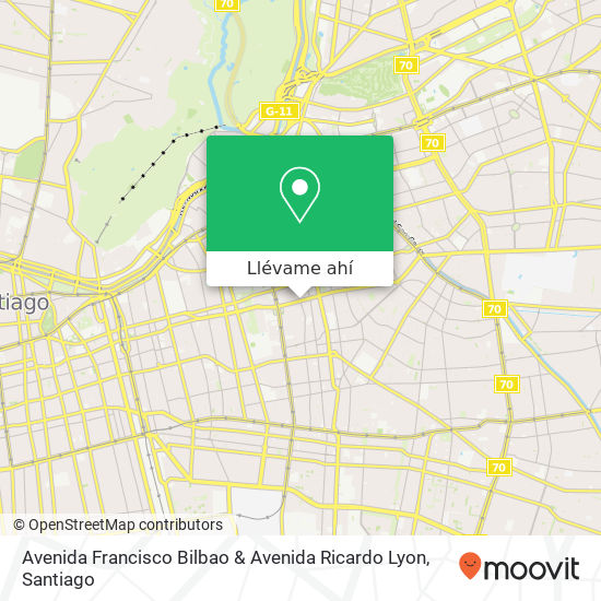 Mapa de Avenida Francisco Bilbao & Avenida Ricardo Lyon