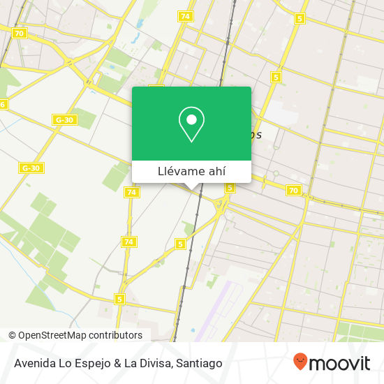 Mapa de Avenida Lo Espejo & La Divisa