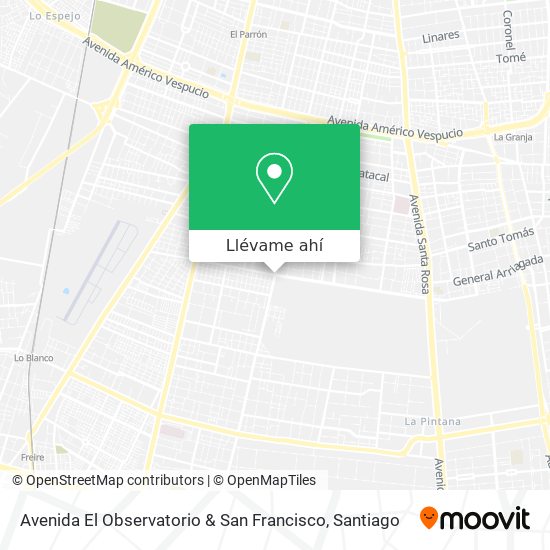 Mapa de Avenida El Observatorio & San Francisco