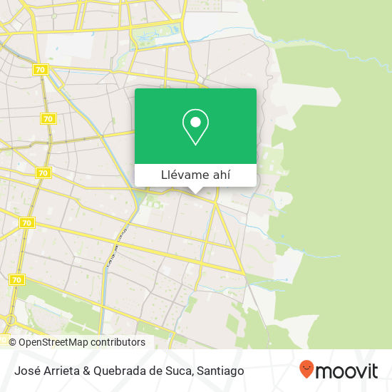 Mapa de José Arrieta & Quebrada de Suca
