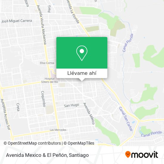 Mapa de Avenida Mexico & El Peñón
