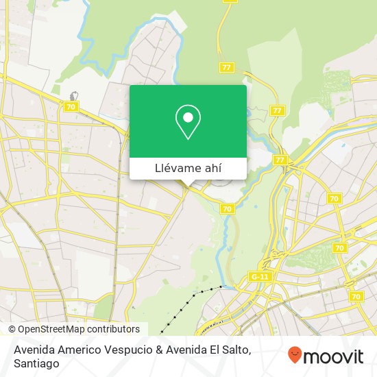 Mapa de Avenida Americo Vespucio & Avenida El Salto