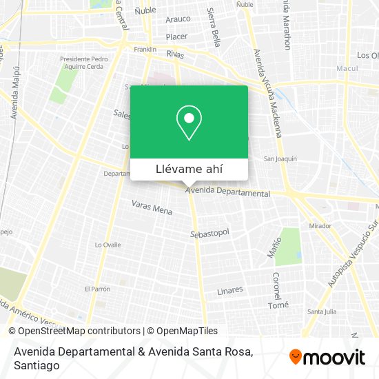 Mapa de Avenida Departamental & Avenida Santa Rosa