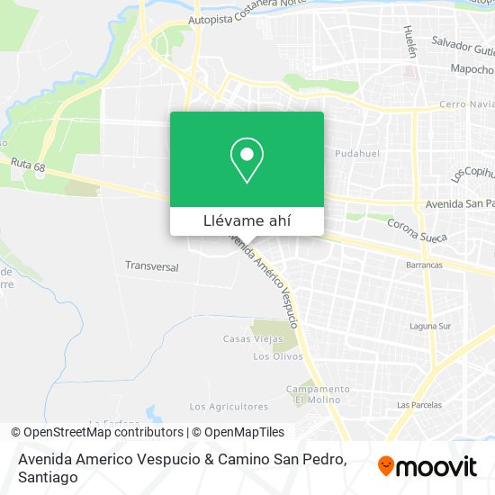 Mapa de Avenida Americo Vespucio & Camino San Pedro