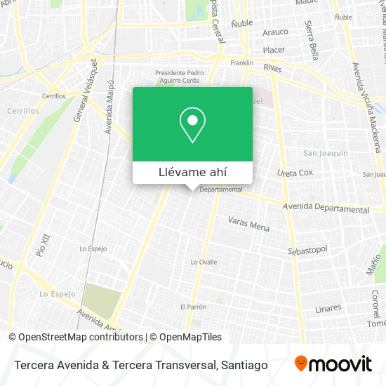 Mapa de Tercera Avenida & Tercera Transversal