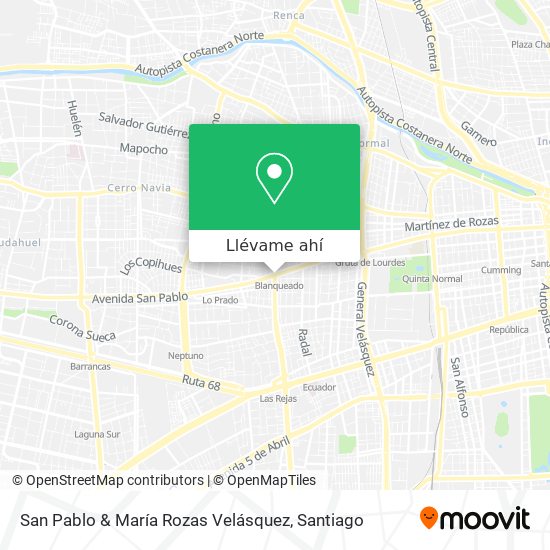 Mapa de San Pablo & María Rozas Velásquez