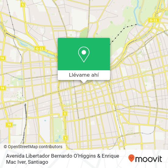 Mapa de Avenida Libertador Bernardo O'Higgins & Enrique Mac Iver
