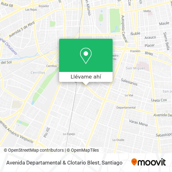 Mapa de Avenida Departamental & Clotario Blest