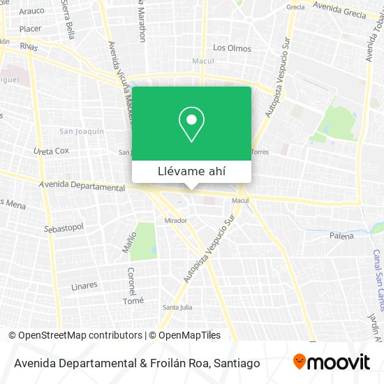 Mapa de Avenida Departamental & Froilán Roa