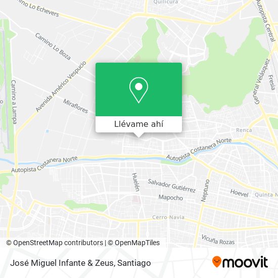 Mapa de José Miguel Infante & Zeus