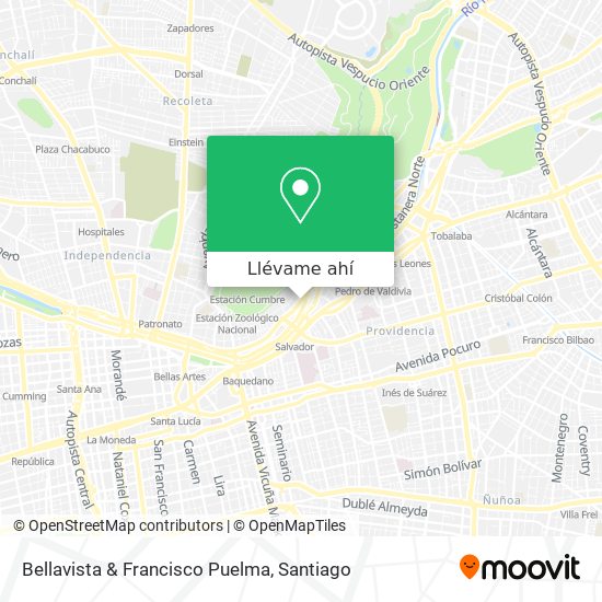 Mapa de Bellavista & Francisco Puelma
